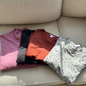 Athleta Set of 4 Sweater Tops M